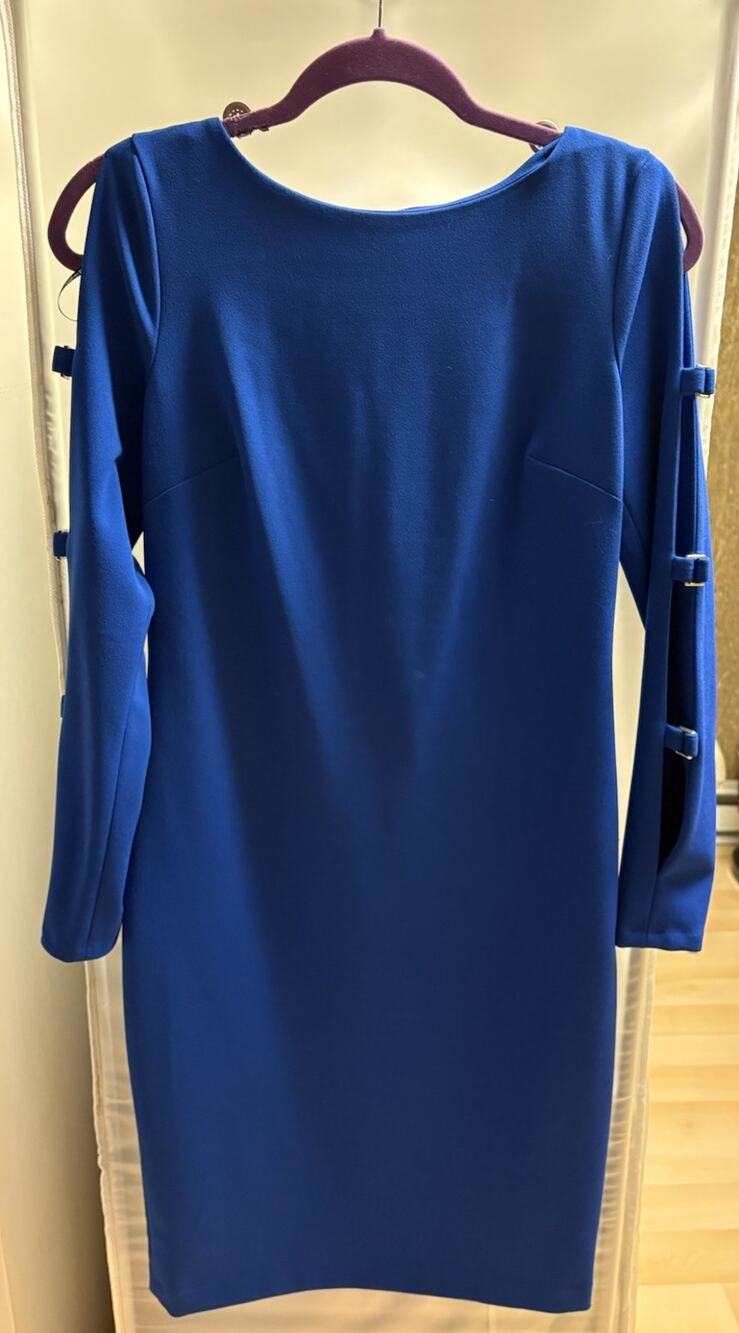 Calvin Klein Size 6 Royal Blue Ladies Dress